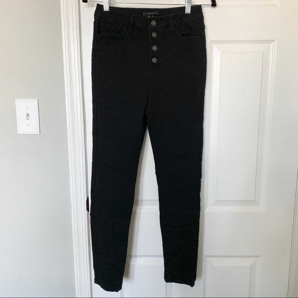 Forever 21 Button Fly Jeggings